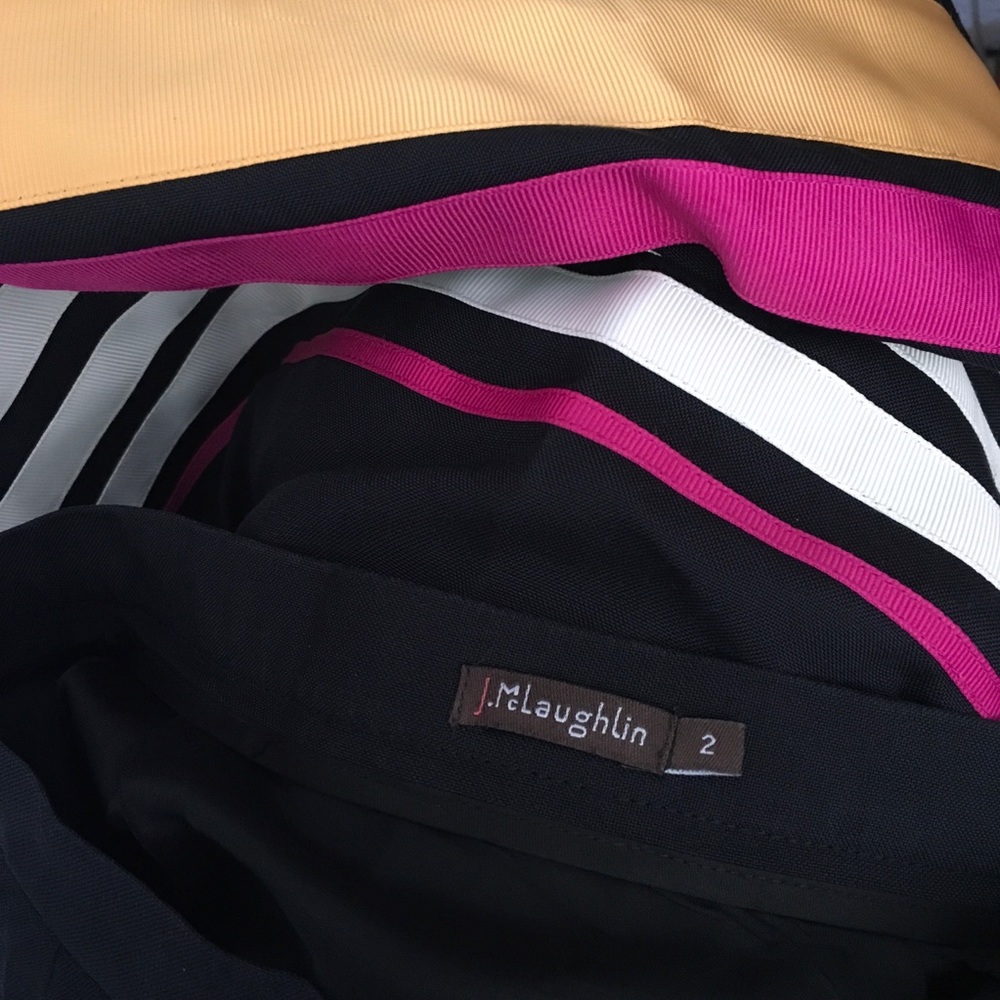 ❌SOLD❌J.McLaughlin Black Skater skirt w/ stripes - Picture 5 of 5